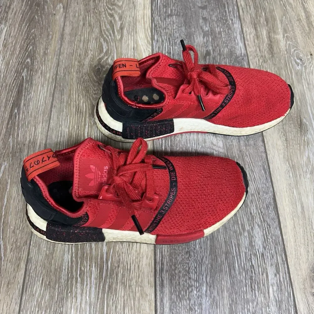 Adidas Youth US Size 6 Red Black NMD_R1 Speckle Pack Scarlet Low EF3648 Shoes